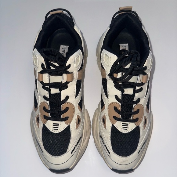 Steve Madden Black and White Sneakers - Picture 2 of 4